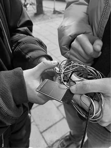 I Ching device prototype components